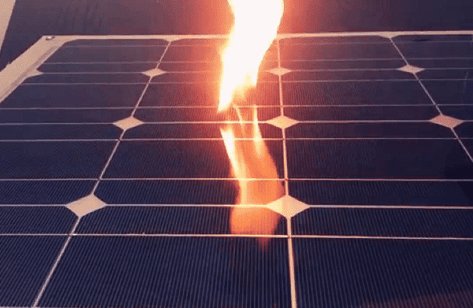 太阳能电池板是火灾吗？