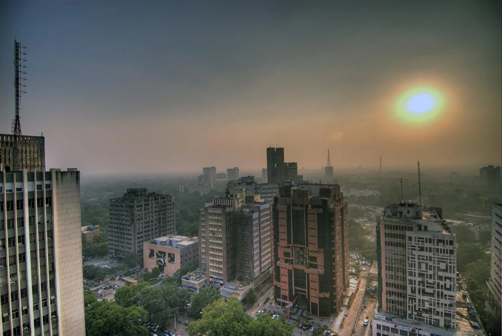 印度德里上空的雾霾